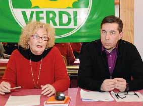 Lucia Coppola e Marco Ianes, portavoce dei Verdi del Trentino